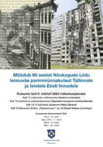 Möödub 80 aastat Tallinna ja teiste Eesti linnade pommitamisest Nõukogude Liidu poolt